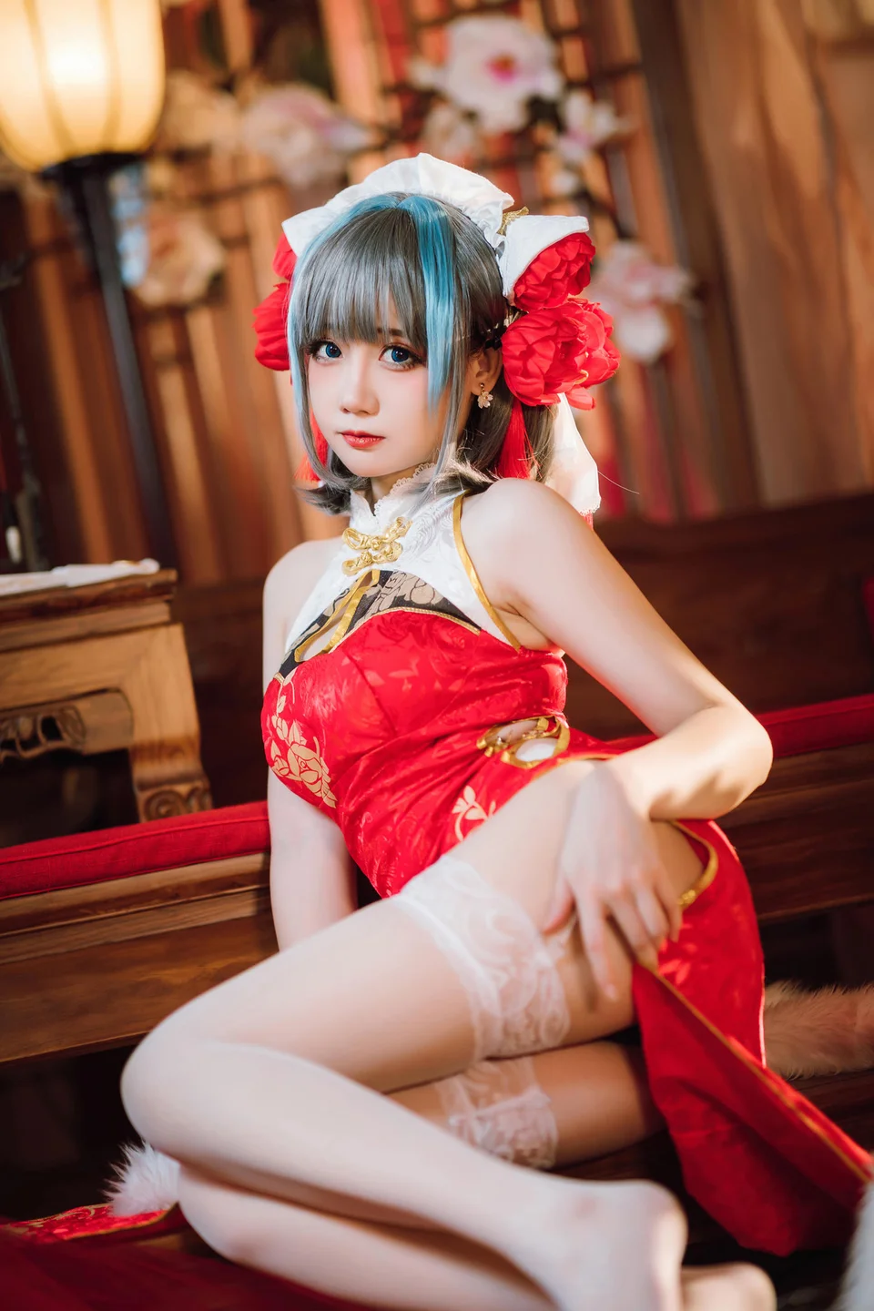 焖焖碳 - 碧蓝航线·柴郡旗袍 [29P-186MB] tg@simisebaisi 【丝足阁】023.webp